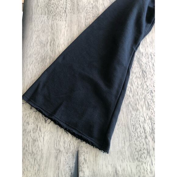 Ideology Cowl Neck Velour  Raw Hem Trip Top - L - Picture 5 of 6